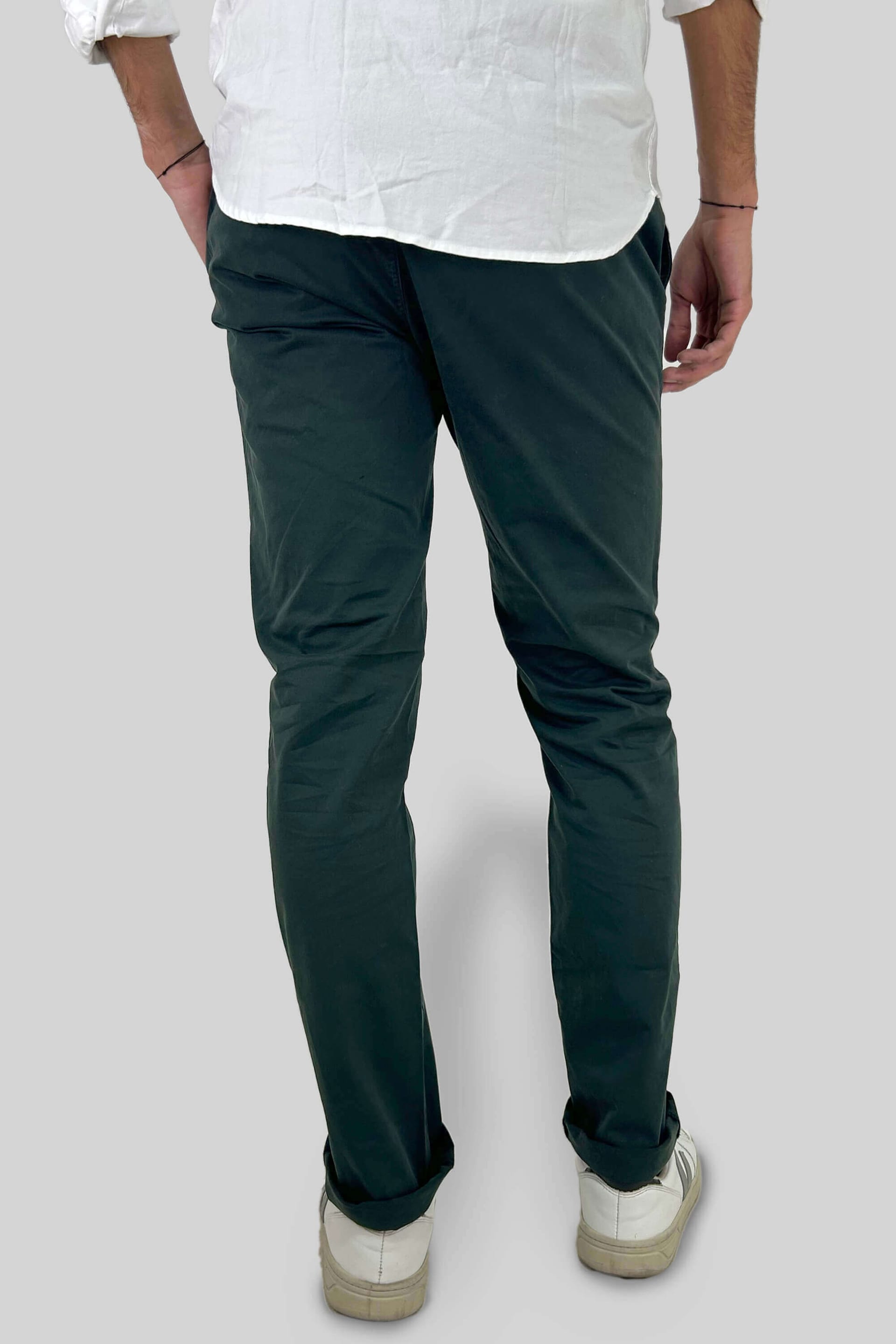 PANTALON CHINO VERDE PETROLEO - imagen 2