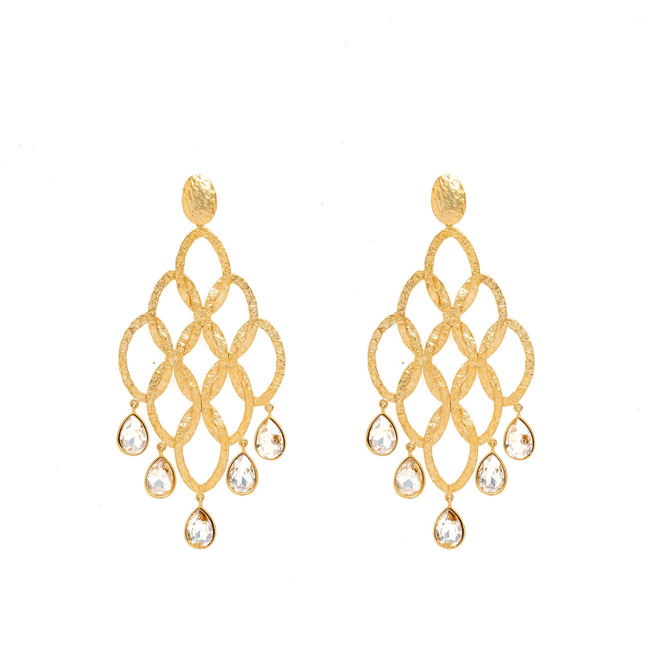 ARETES CROPS CIRCLE CHANDELIER CRISTAL - imagen 1