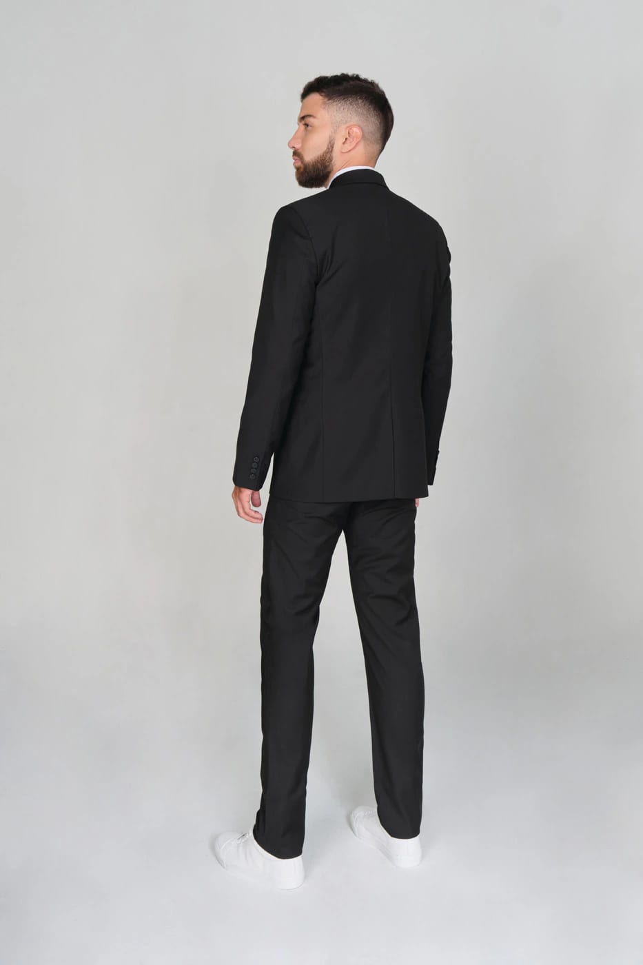 Traje Slim Fit Paño Negro - imagen 4