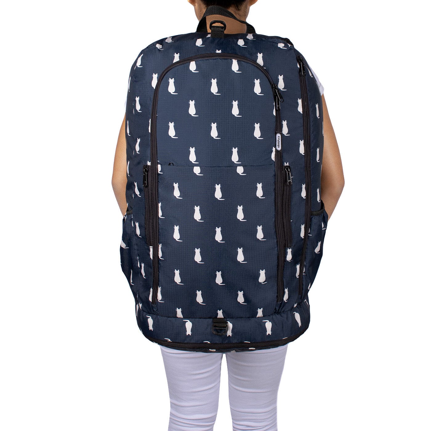 Morral Aventura ULTRA Plegable Estampado Gatos Citybags Multicolor - imagen 5
