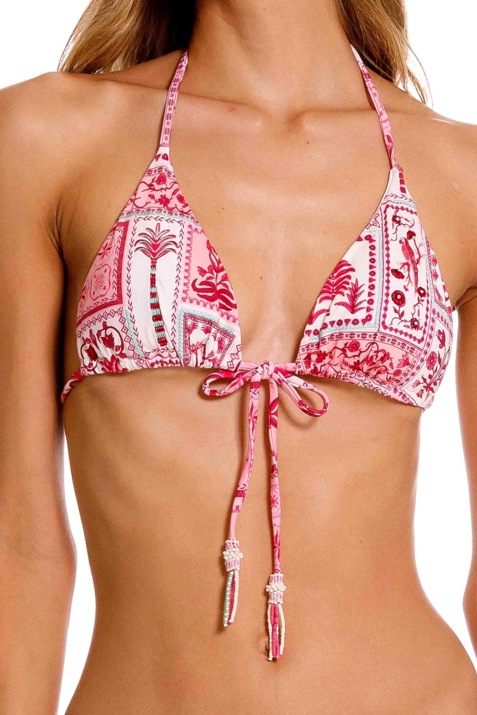 Top Triángulo De Bikini Rosseta Rosa - imagen 1