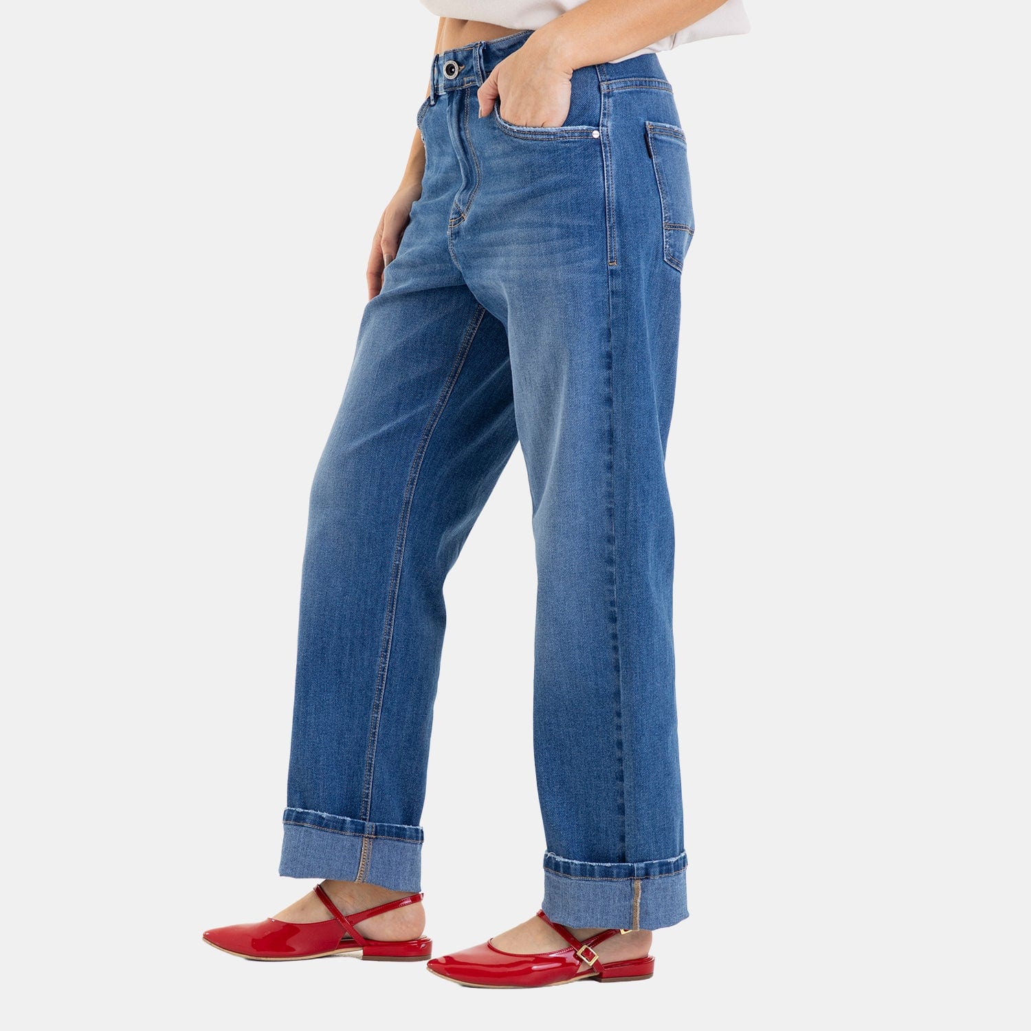 Straight Fit Jeans Mid Blue - imagen 5