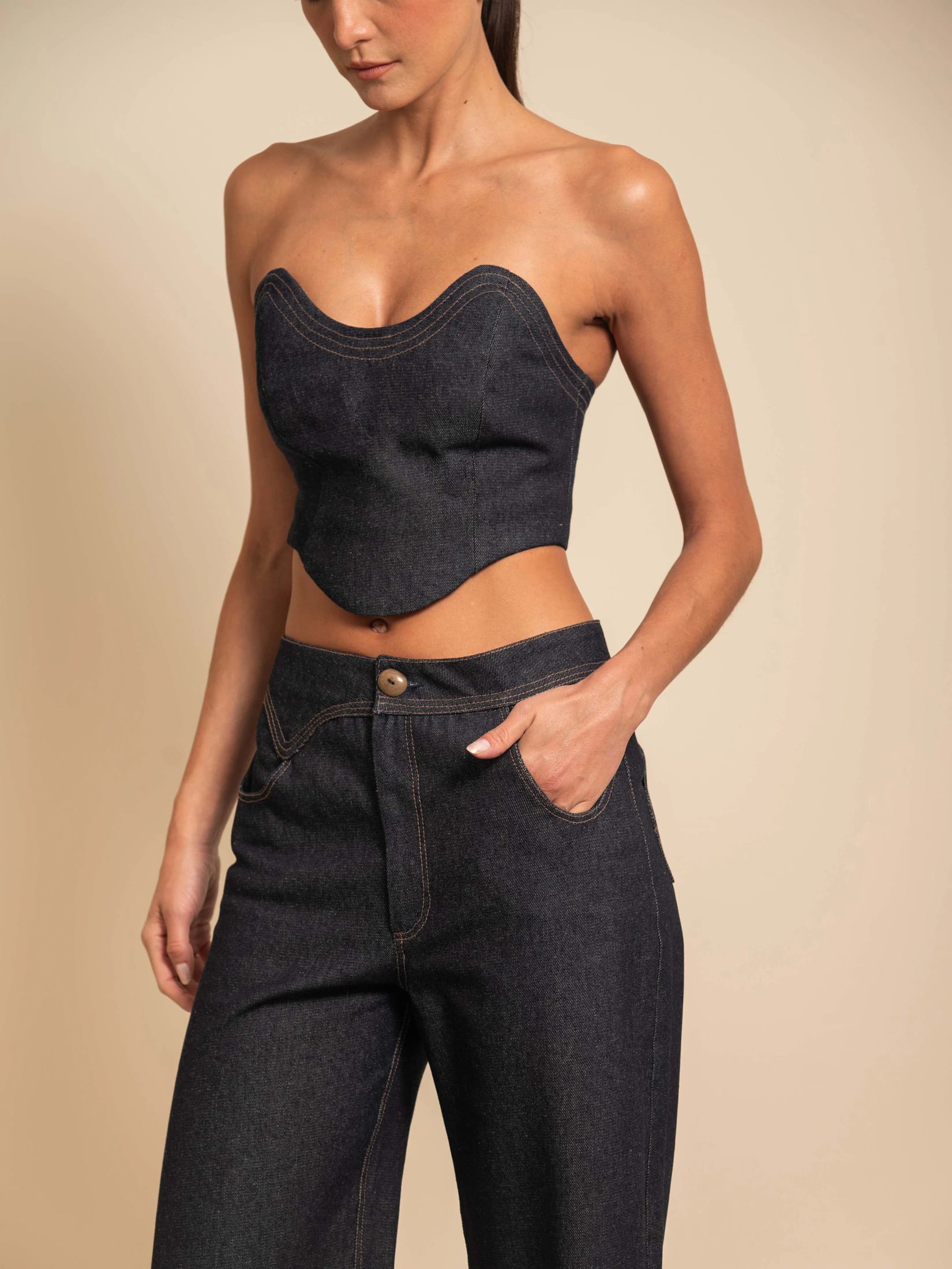MICAH TOP DARK BLUE - imagen 2