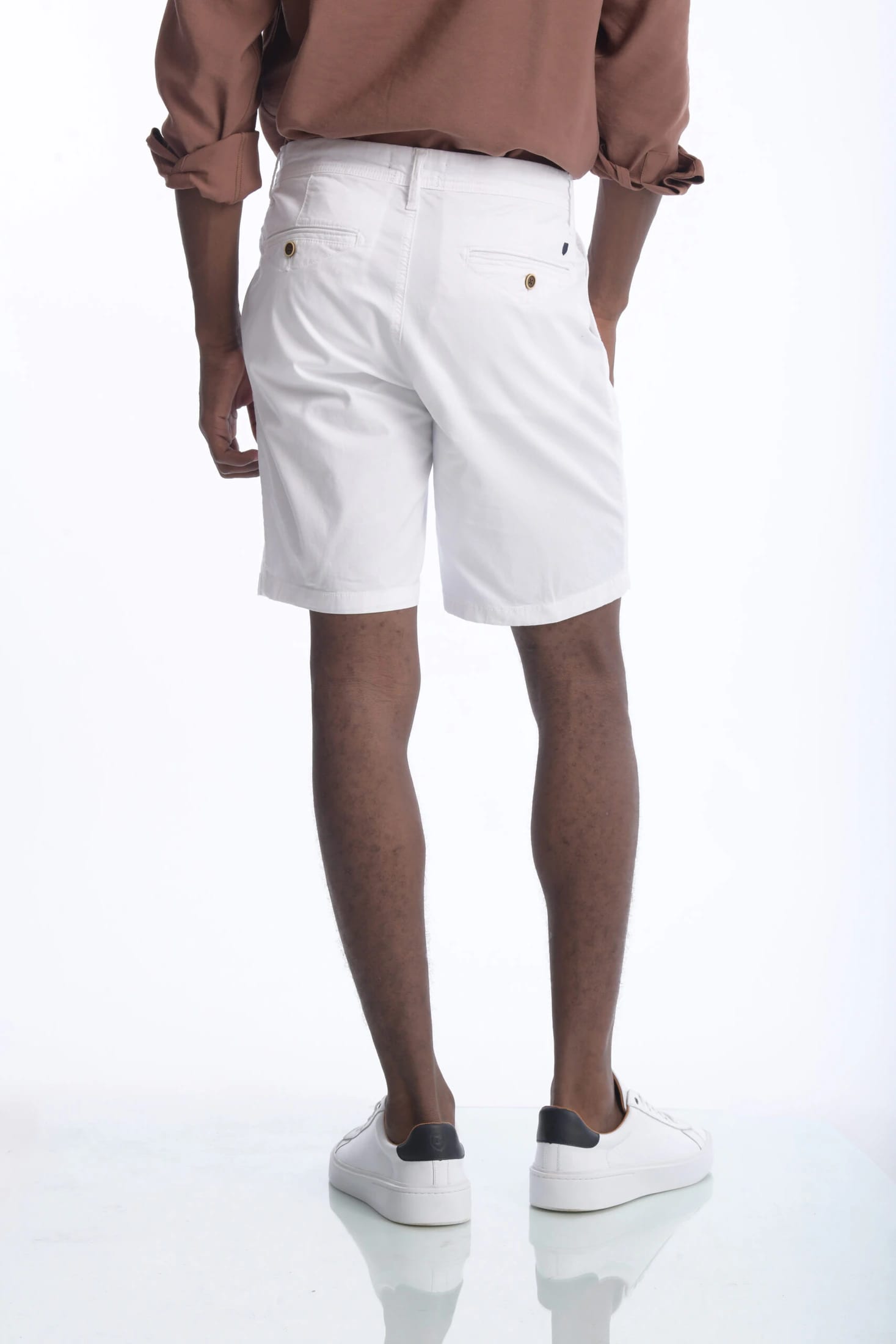 Bermuda Chino Dril Blanco - imagen 4