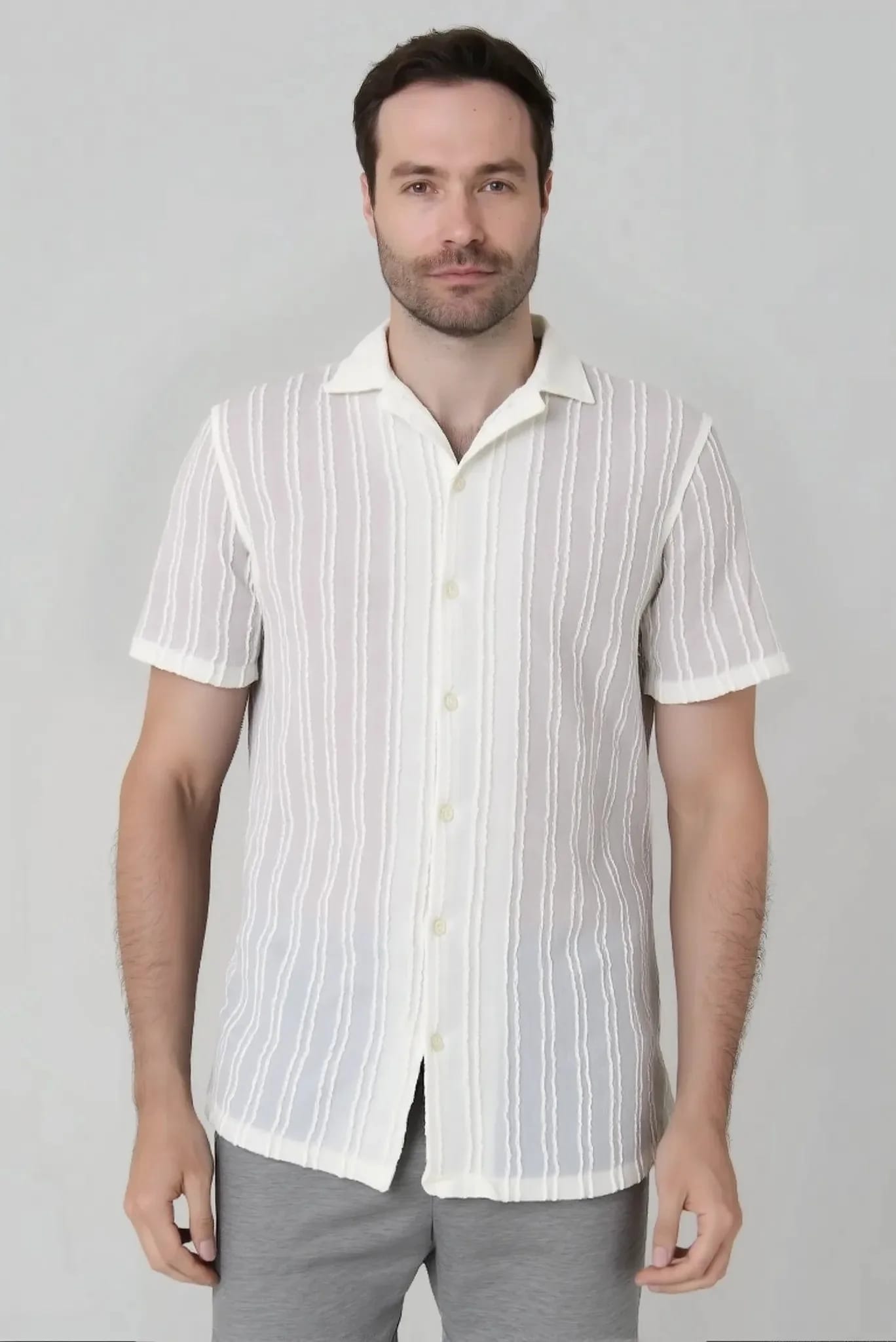 Camisa tejida manga corta Jon Sonen - imagen 1