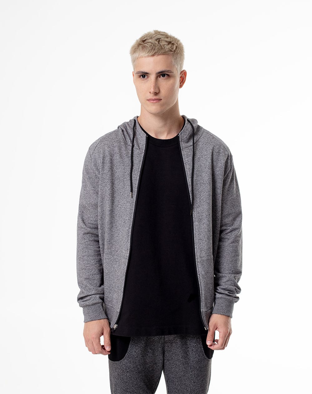 Chaqueta regular algodón gris hombre - imagen 1