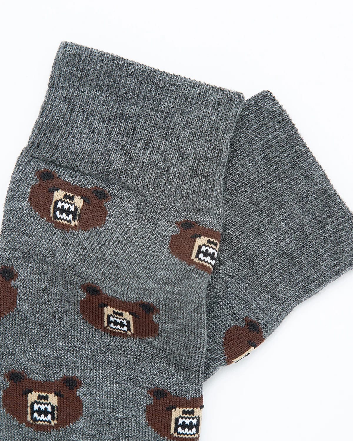 Medias Algodón Estampado Osos - Fondo Gris - imagen 3