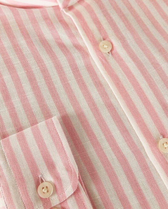 CAMISA NERU BLANCA RAYAS ROSADAS - imagen 2