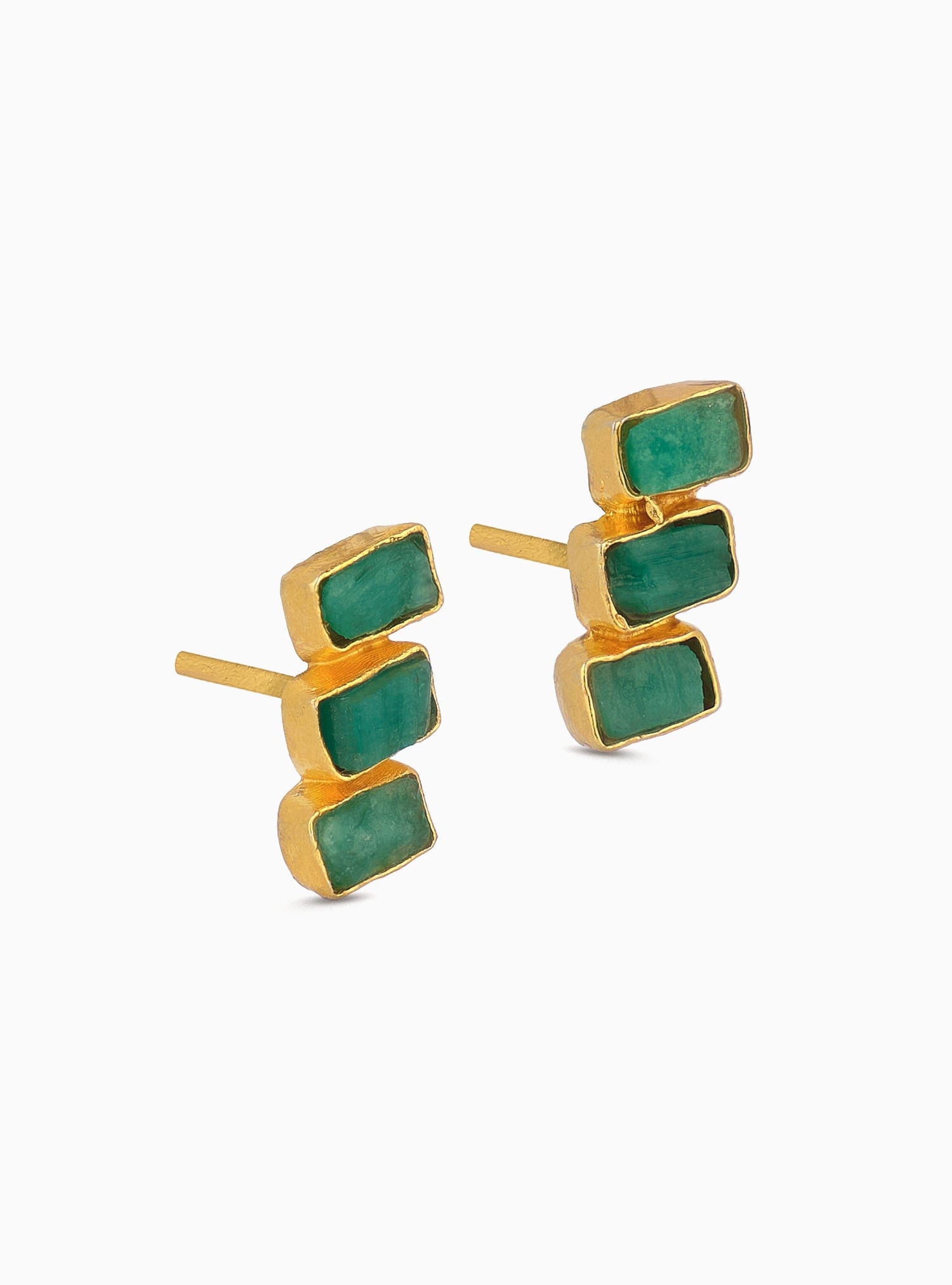 Maya 3 Stone Studs - imagen 4
