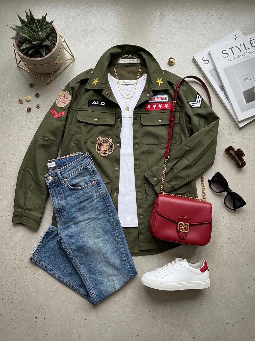 SOBRECAMISA MILITAR GIRL POWER - imagen 4