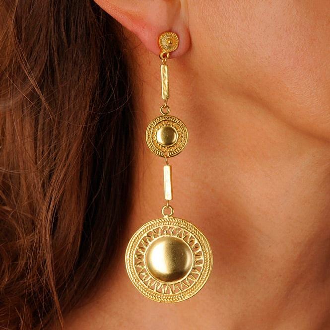 Arete Largo Pectoral Rayos - imagen 2