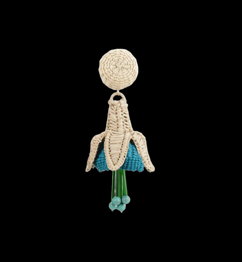 FUCHSIA BLUE EARRINGS - imagen 3