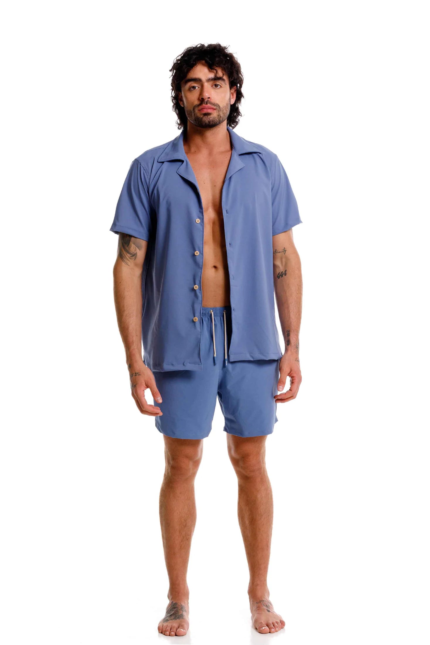 Camisa Playera Azul - imagen 4