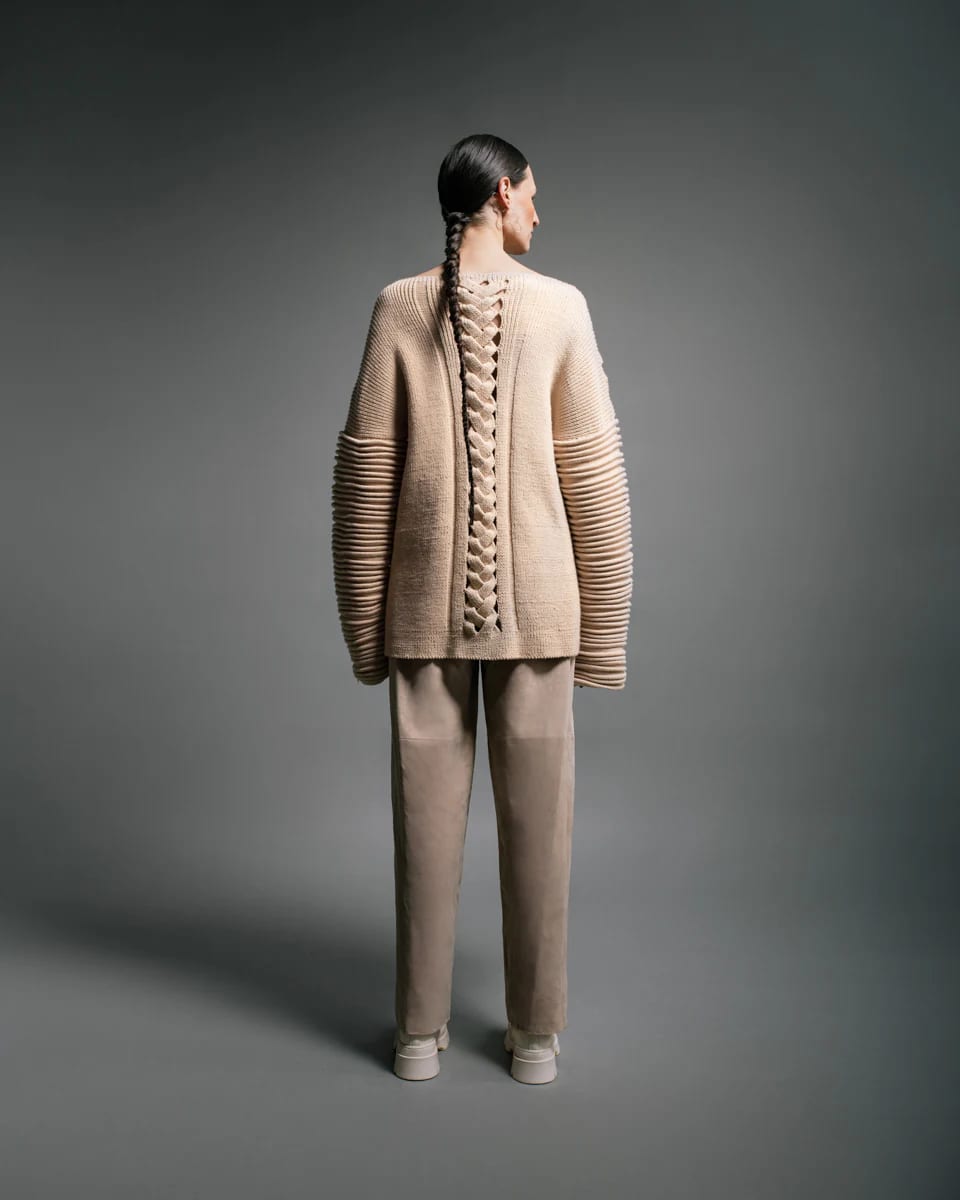 SUEDE BAGGY TROUSERS - imagen 6