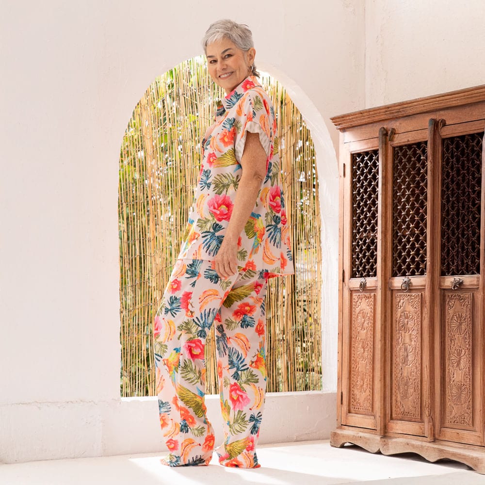 Conjunto de Pijama de Pantalón Largo Estampado Colombia. - imagen 3