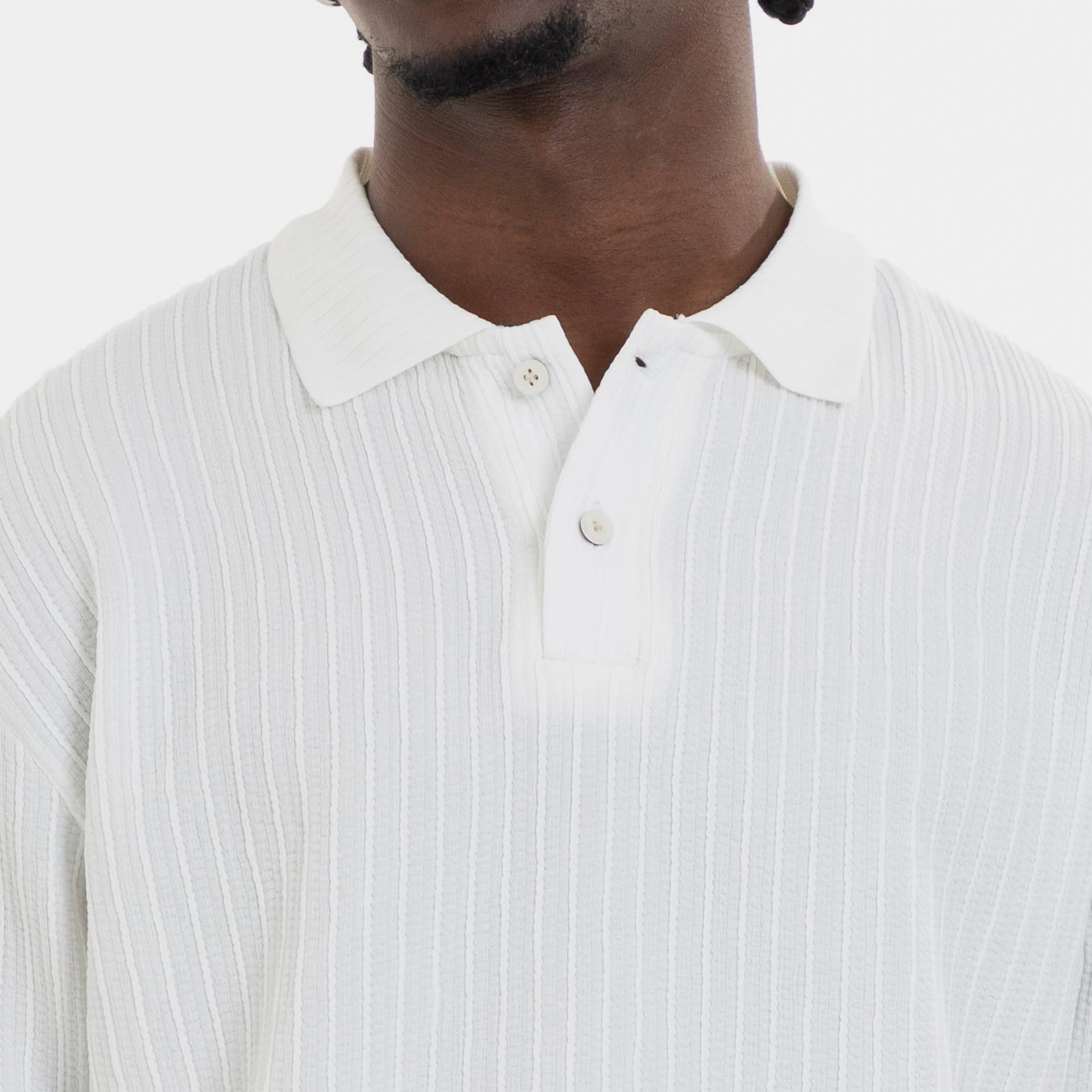 Refined Polo Knit Ivory - imagen 6