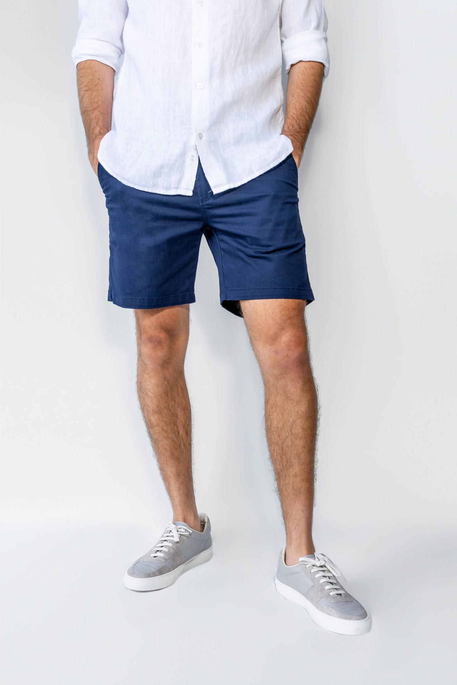 Bermuda Elastica Azul Navy - imagen 1