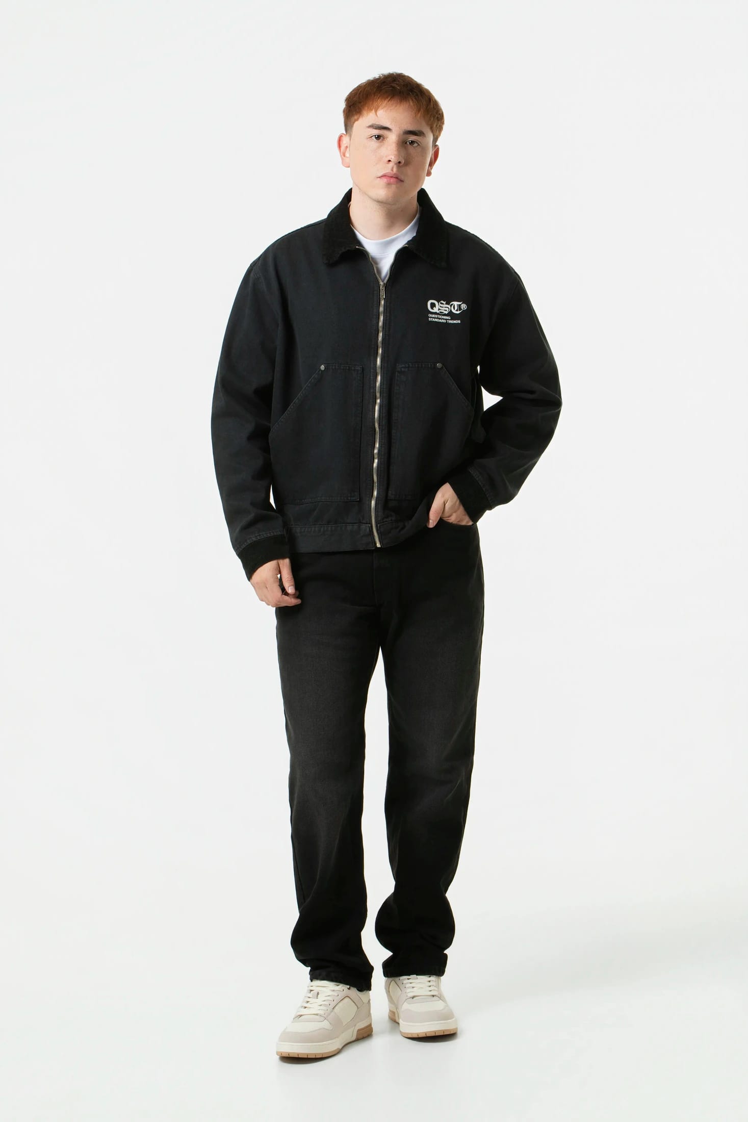CHAQUETA BOXY COLOR GRIS OSCURO - imagen 4