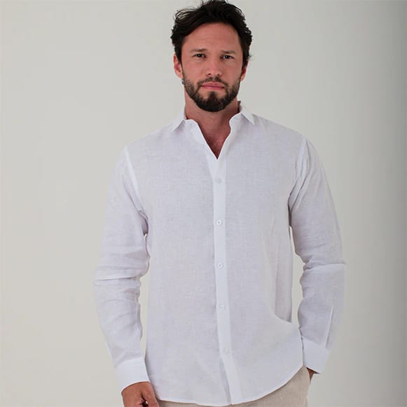 CAMISA ML 100% LINO HOMBRE - imagen 2