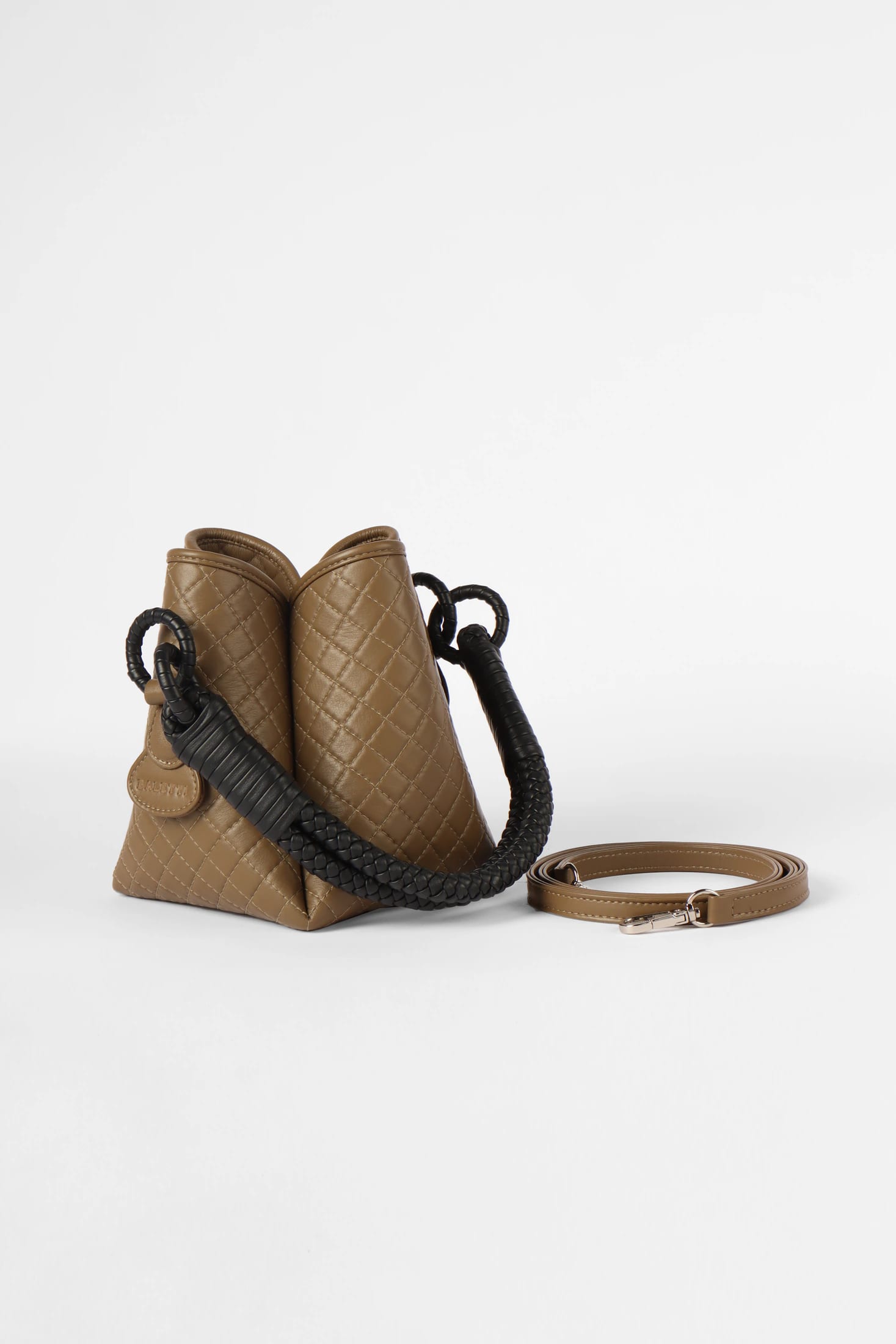 Tulip Mini Bucket Bag, Olive and Black - imagen 4