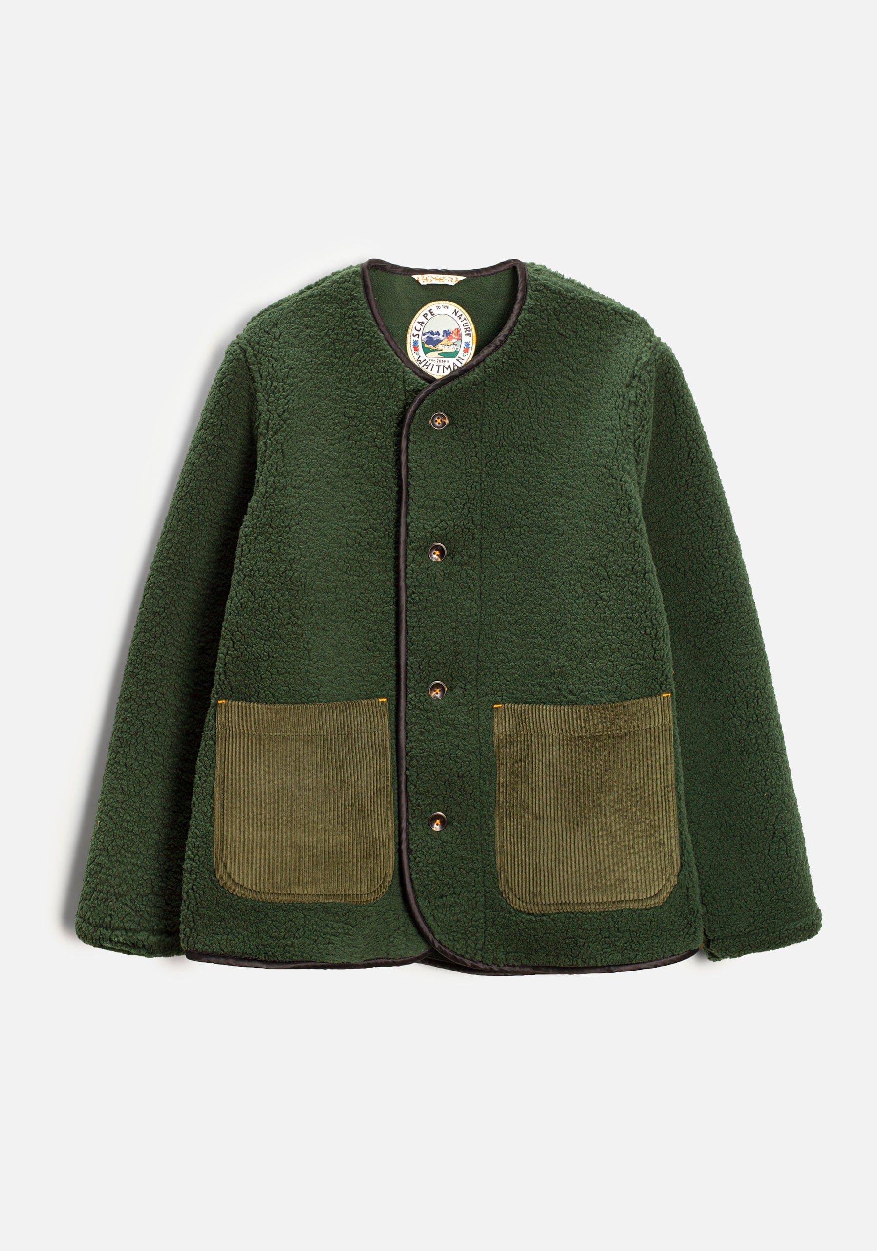 Chaqueta U Toscana Sherpa Verde Osc - imagen 1