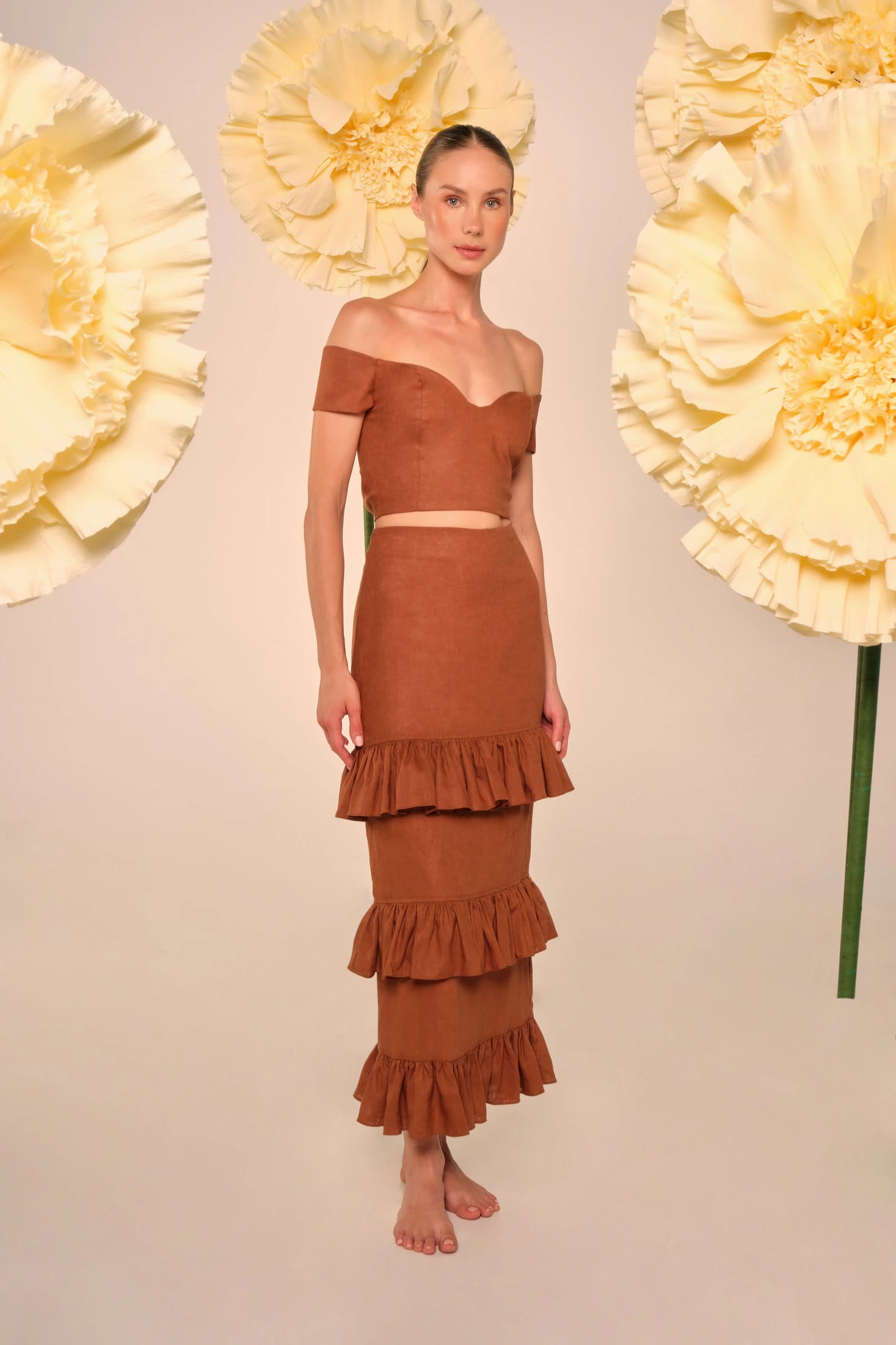 Dulce de Almendra Ankle Skirt - imagen 2