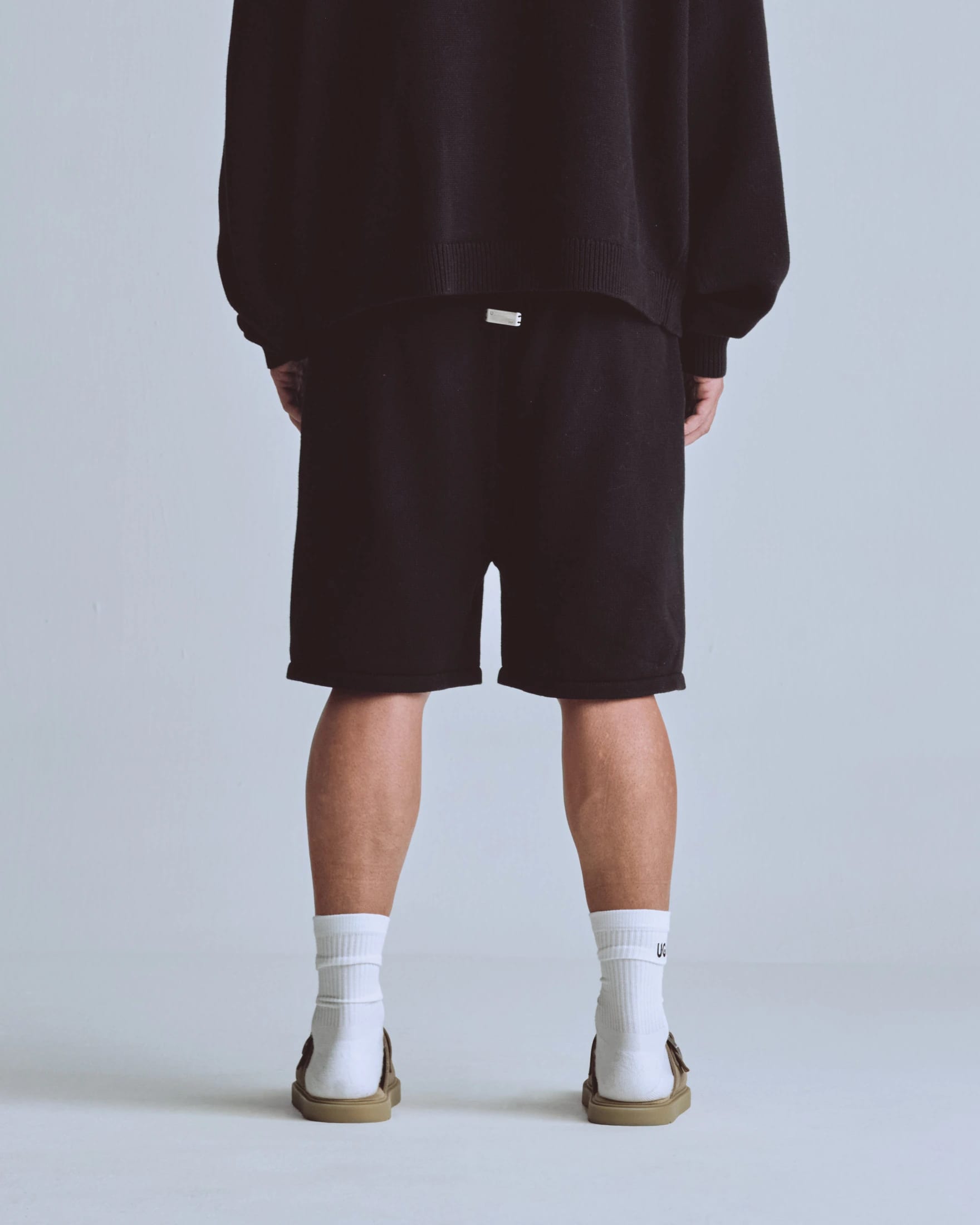 Basics UNDRGLD Knitted Shorts Black - imagen 7