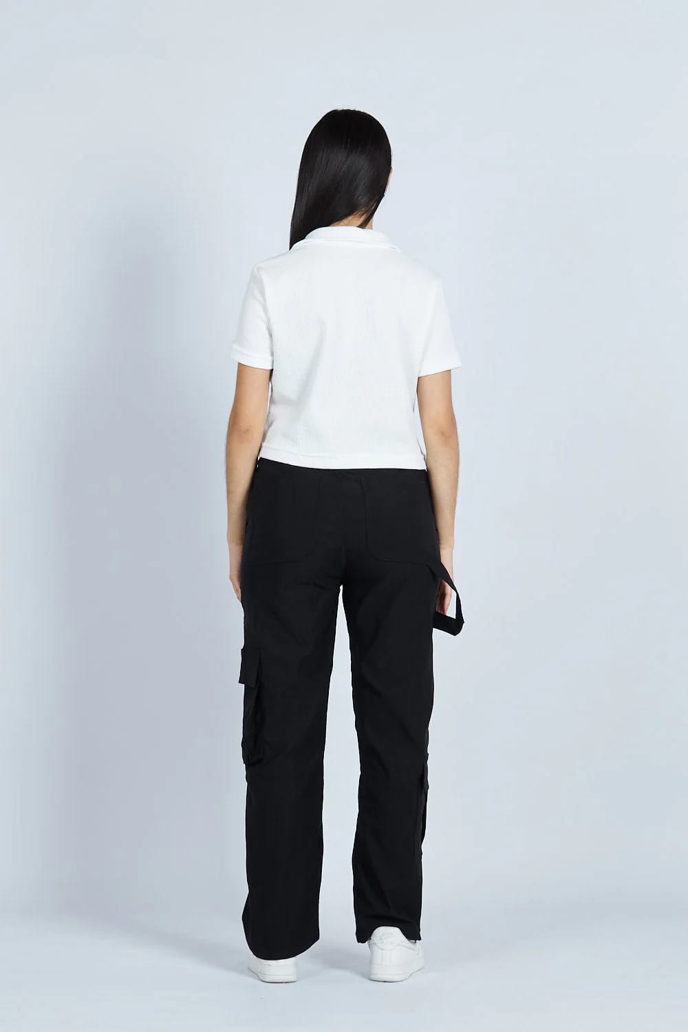 Lounge cropped Polo textura Blanca | Drop 03 | - imagen 7