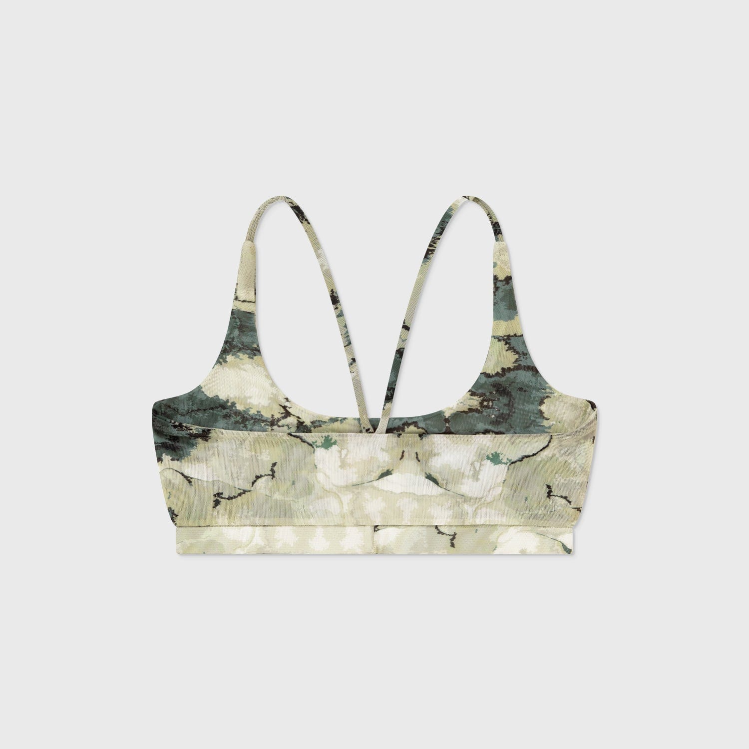 Marble Mesh Cut-Out Top - Green - imagen 5