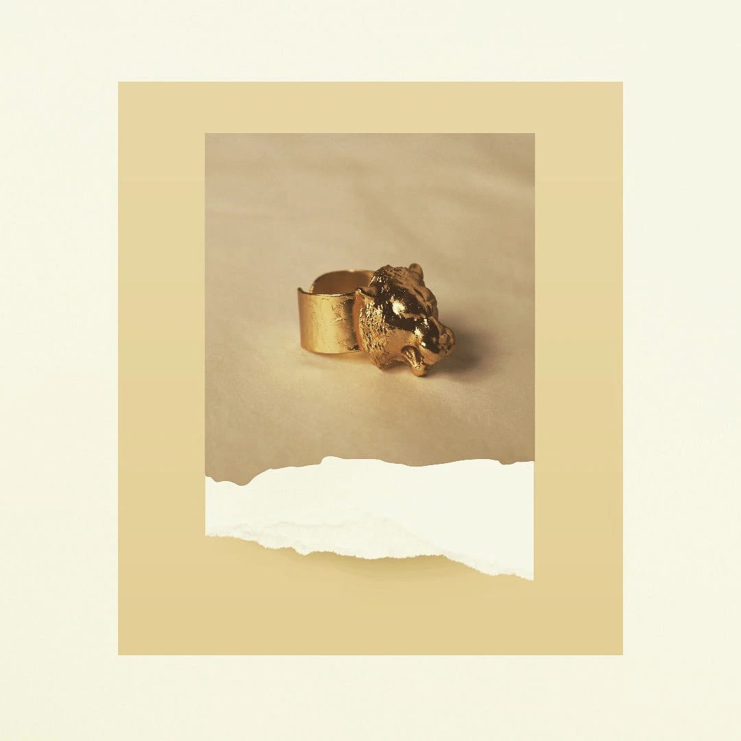 Anillo con cabeza de tigre - imagen 3