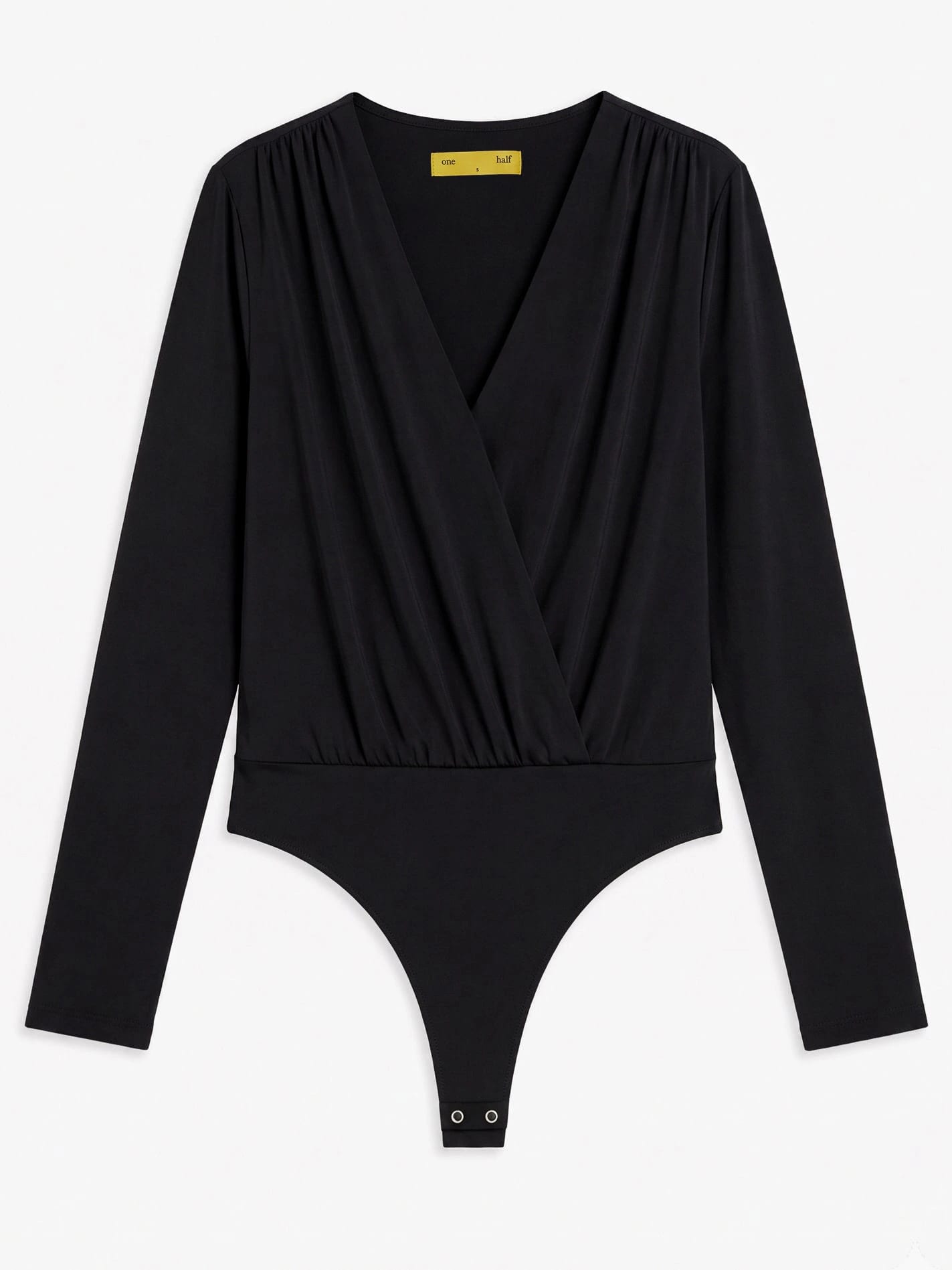 LONG SLEEVE FLOWY BODY - BLACK - imagen 2