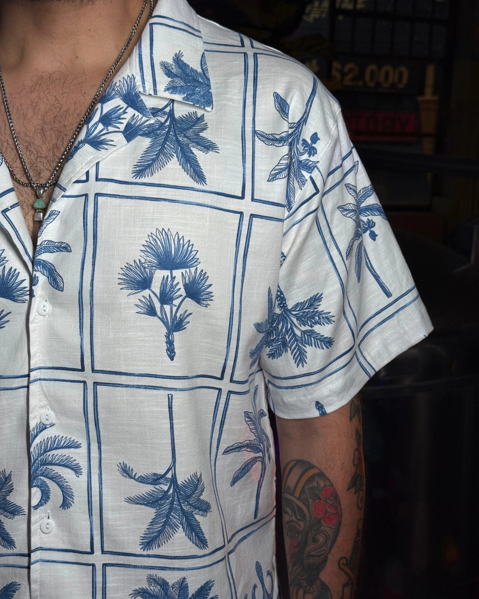 Camisa napoleon blue palms - imagen 3