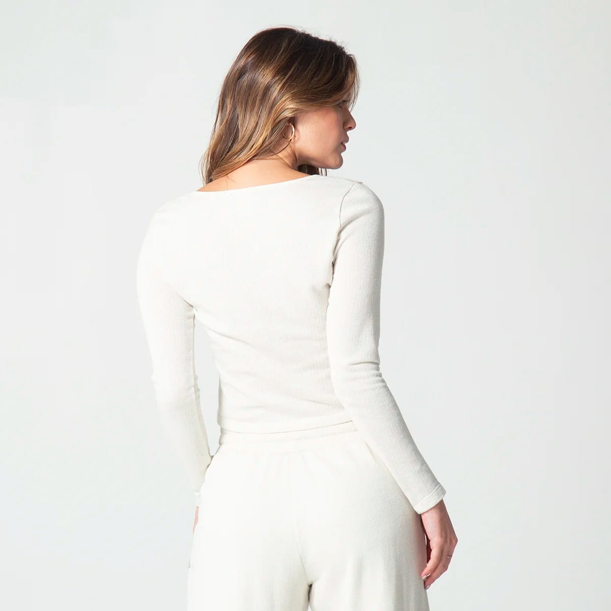 Blusa Slim Escote Cuadrado Smoke - imagen 4