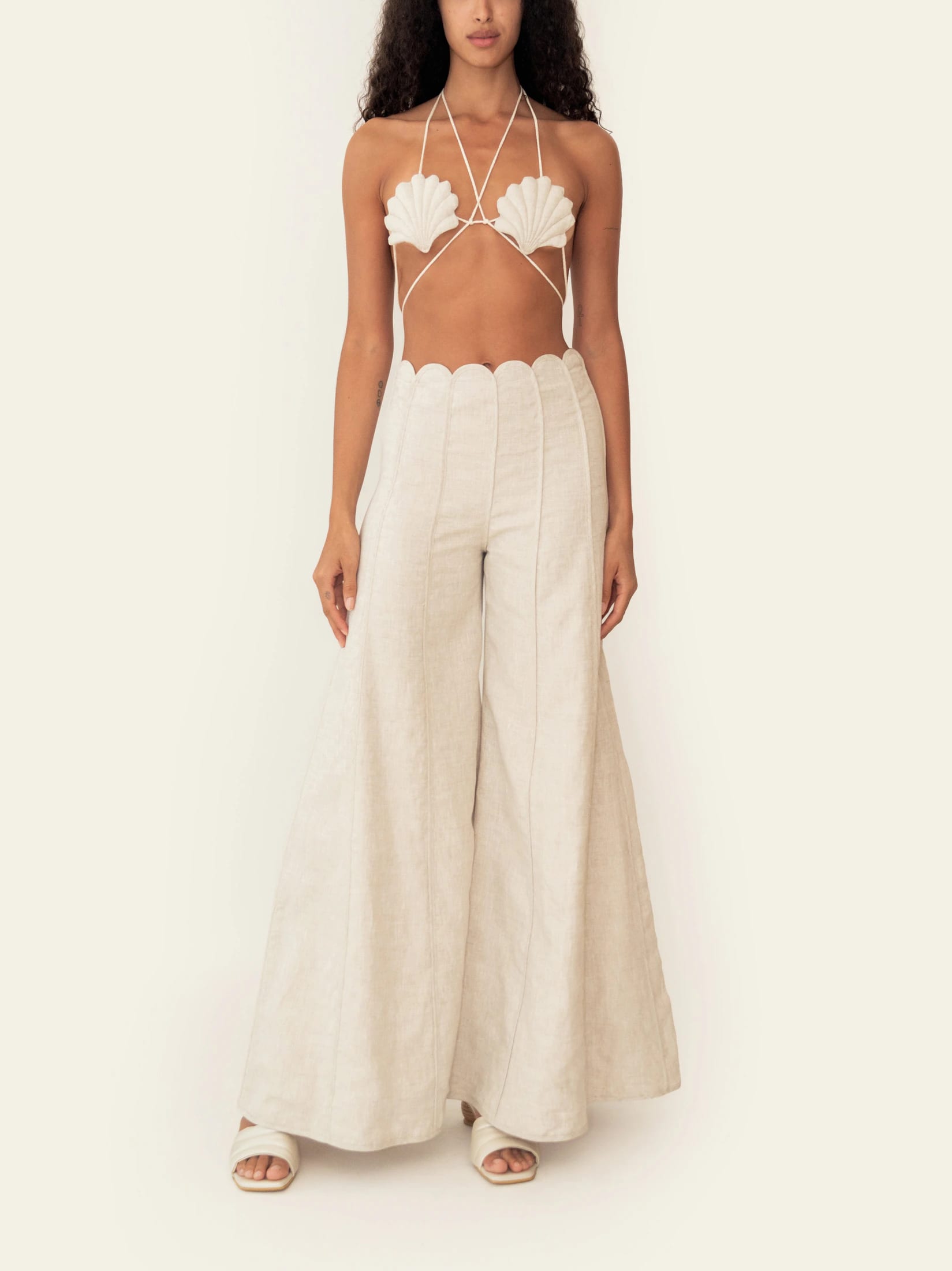 SILVANA TOP BEIGE MELANGE - imagen 3