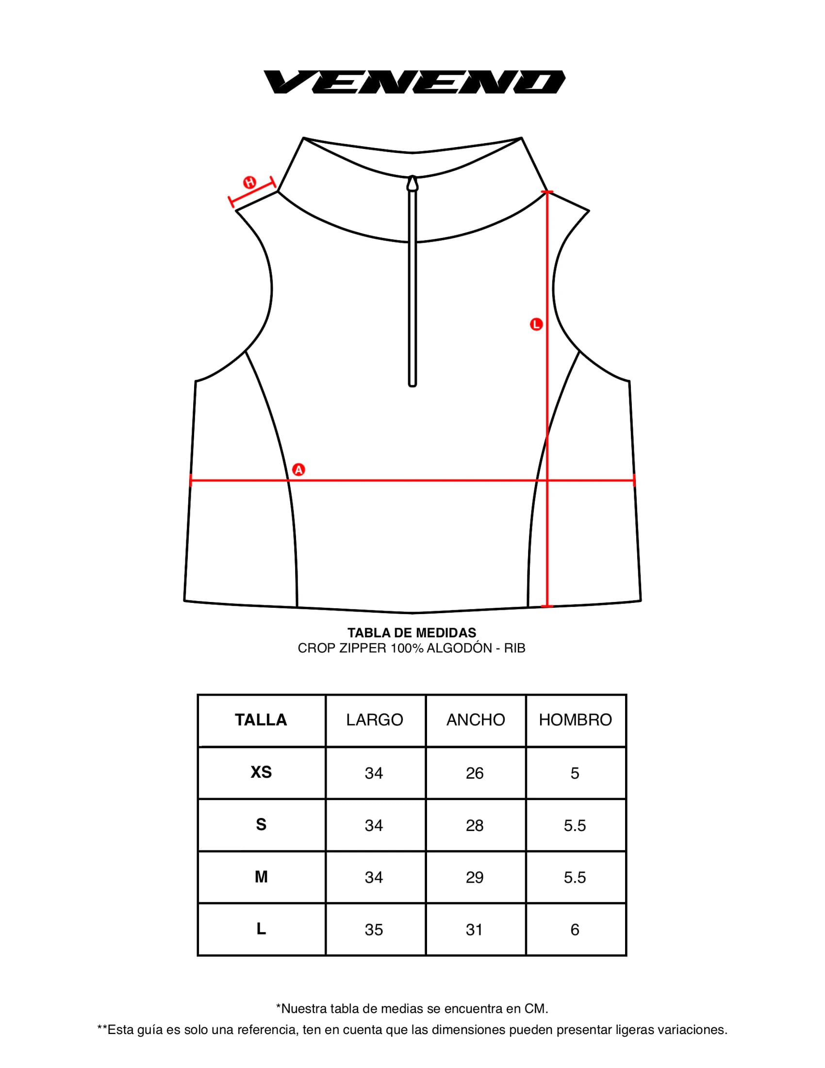 VENENO CROP ZIPPER - MUJER - imagen 6
