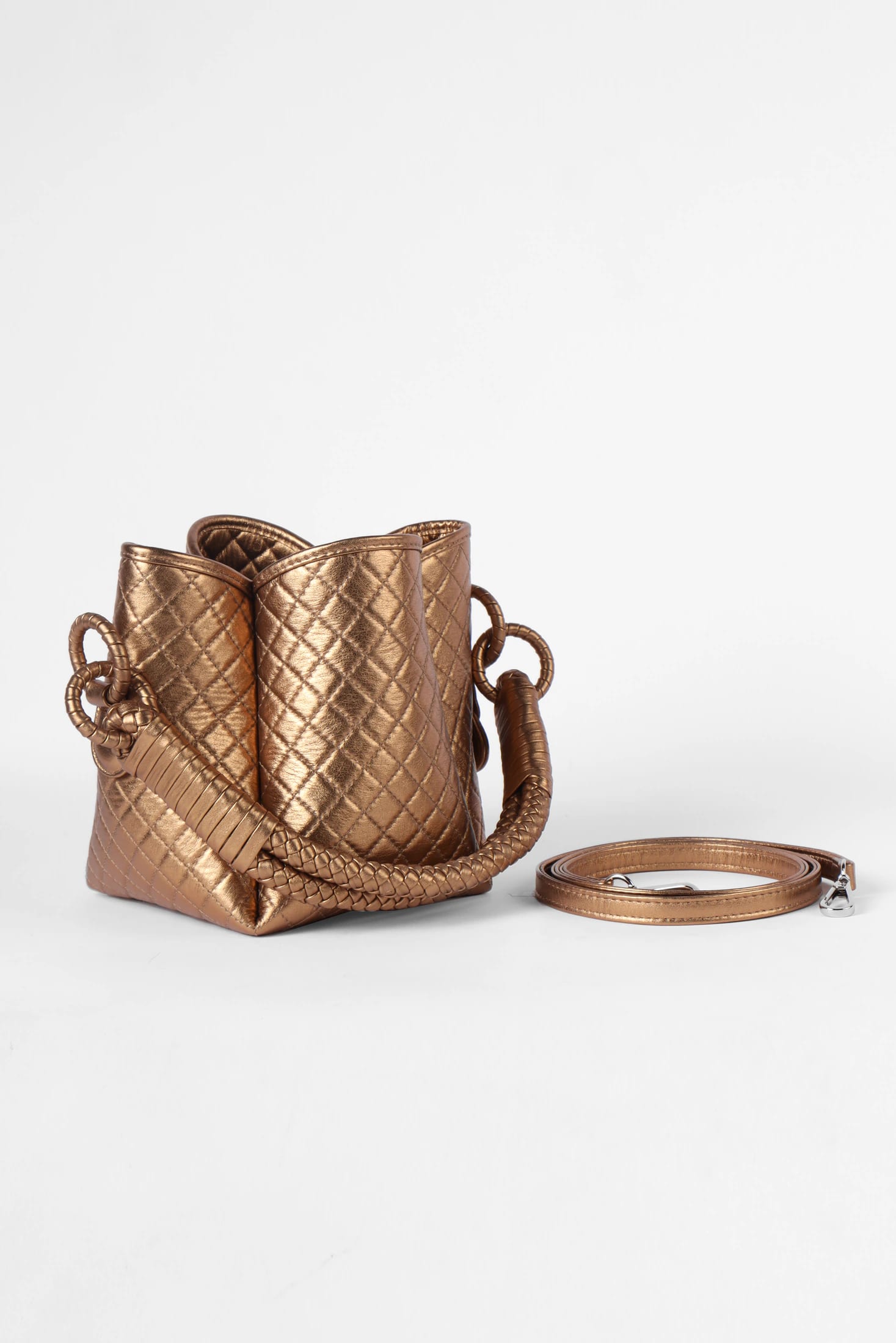Tulip Mini Bucket Bag, Gold. Limited Edition - imagen 5