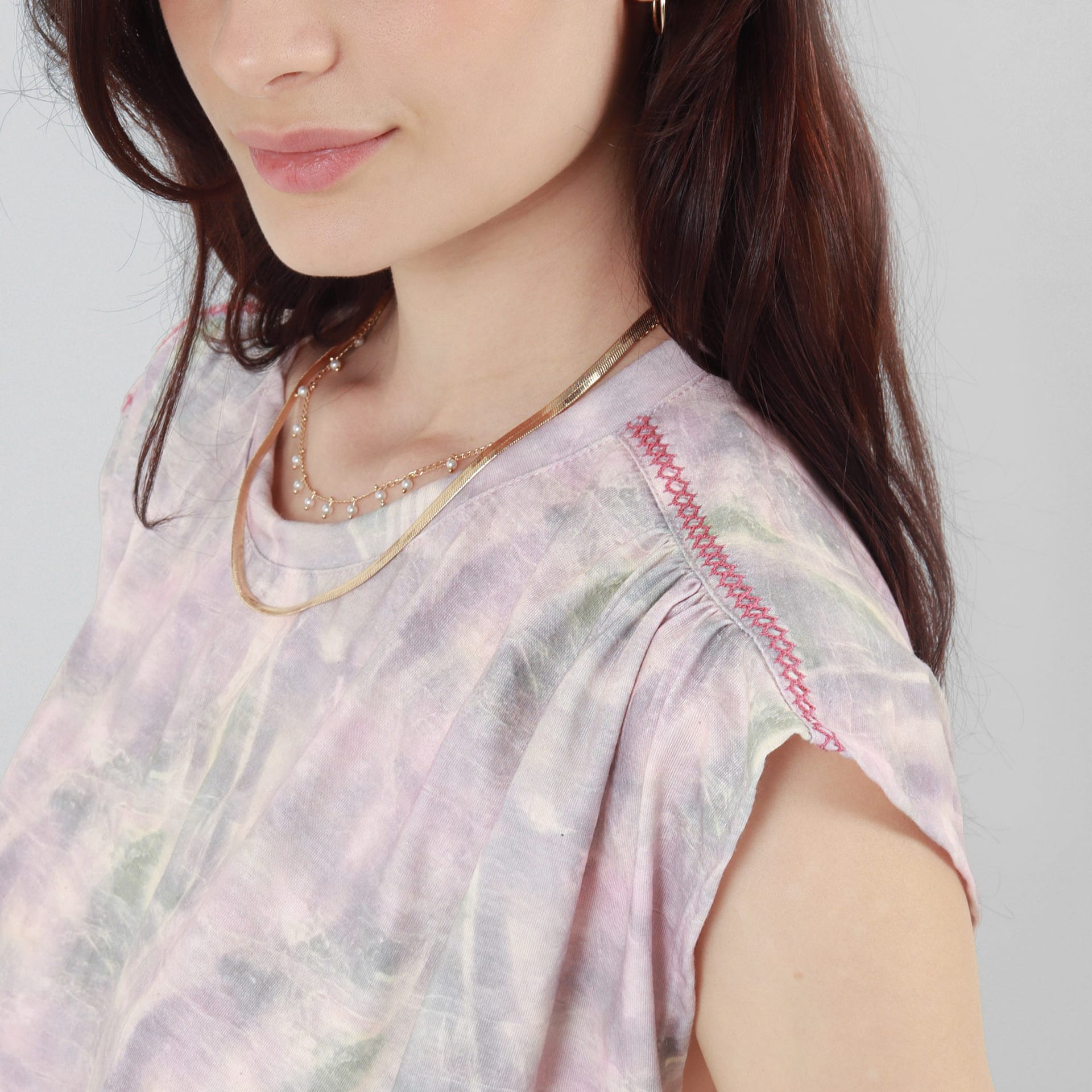 Camiseta Tye Dye cuello redondo manga corta rodada - imagen 5