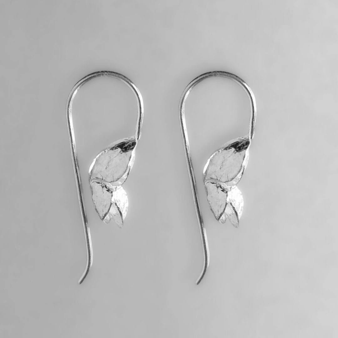 Aretes suculenta Simona largos (L) en plata - imagen 2
