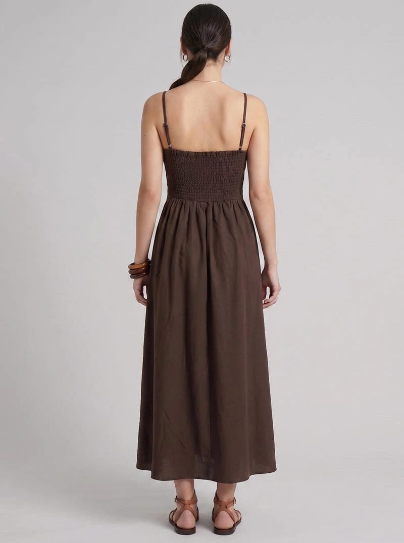 VESTIDO ECLIPSE CAFÉ - imagen 2