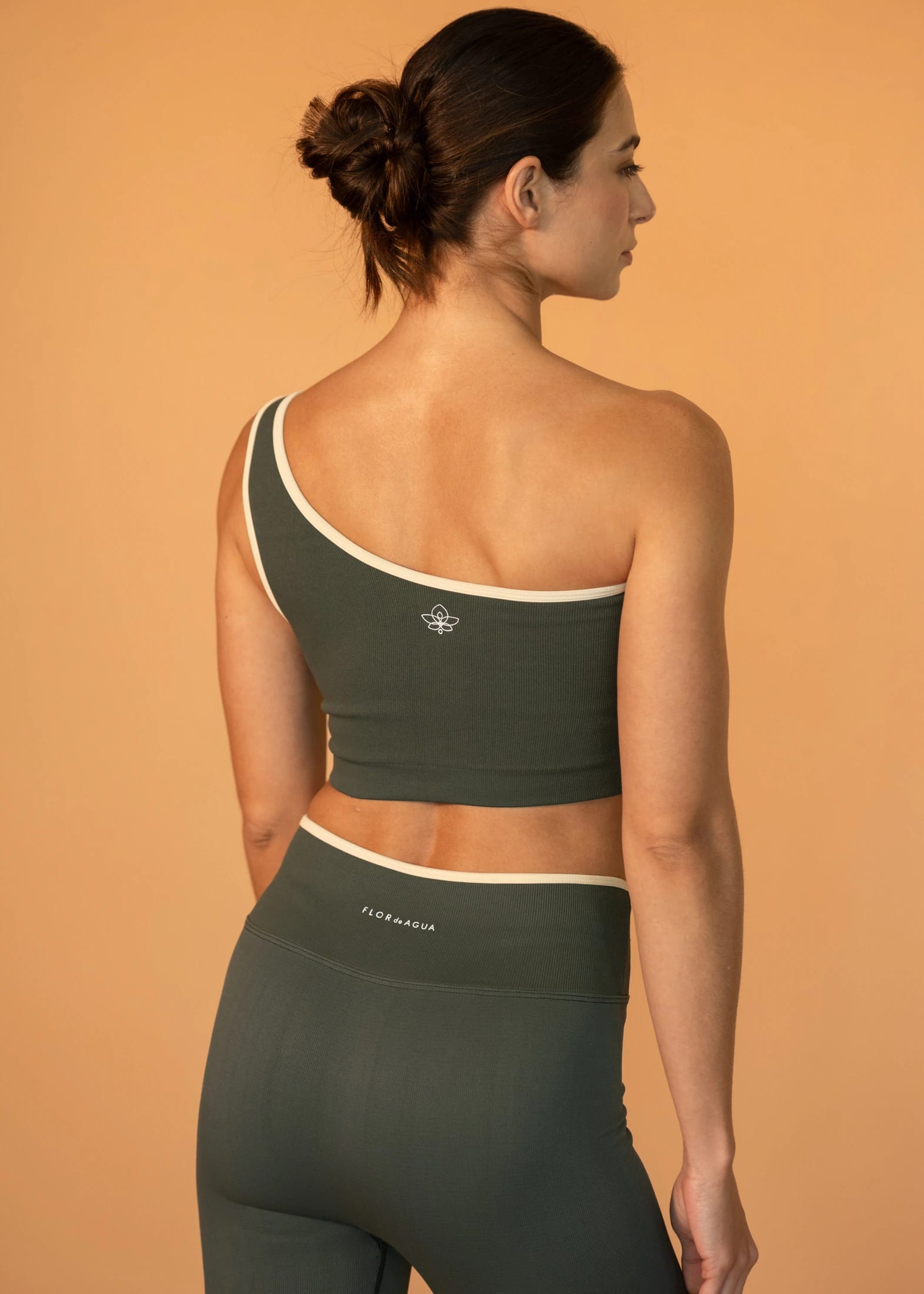 Bra Breathe One Shoulder Verde - imagen 2