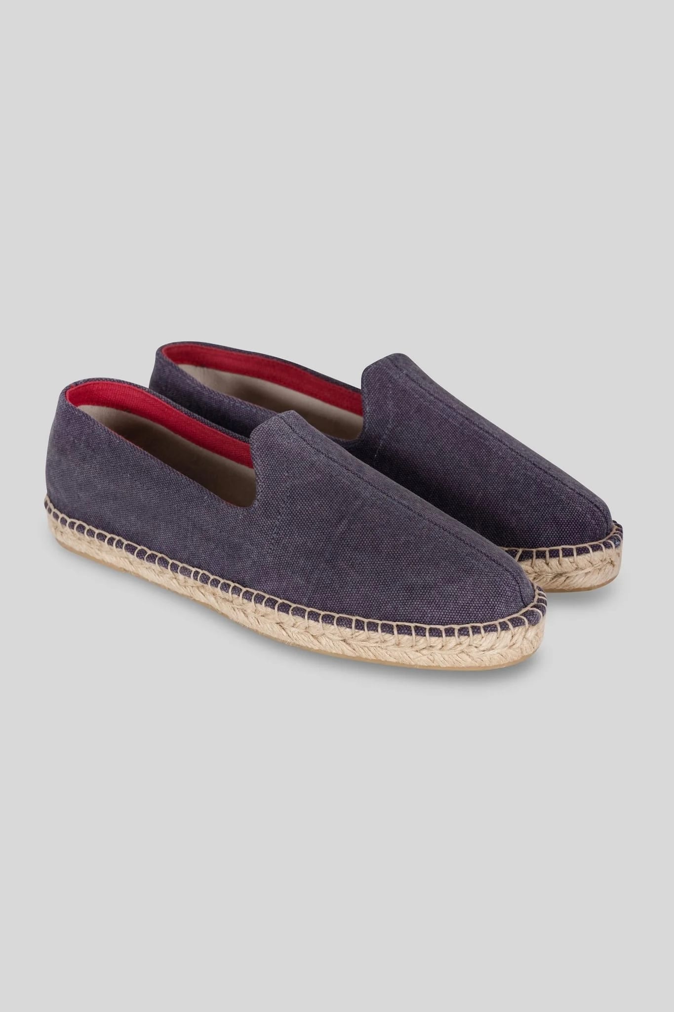 Men's leather espadrille blue canvas - imagen 4