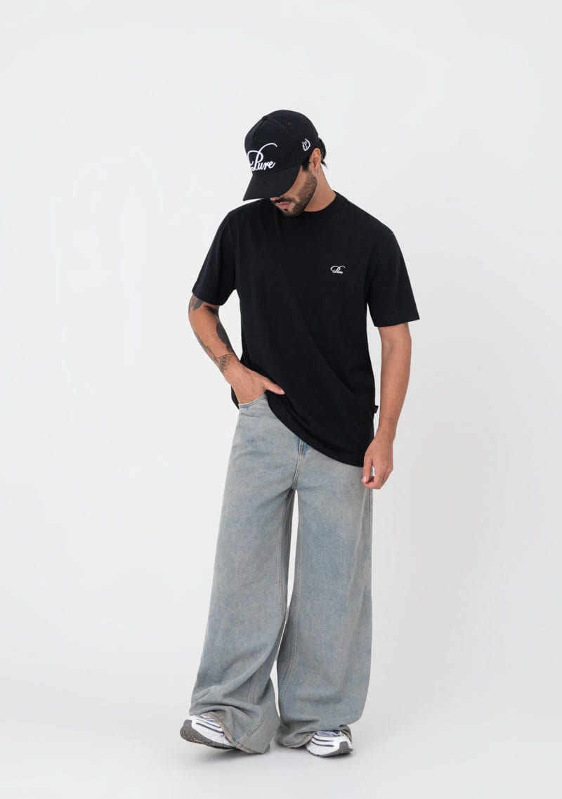 Atelier regular black t-shirt - imagen 7