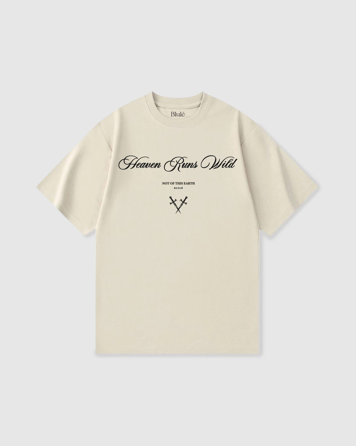Oversized T Shirt Heaven Runs Wild Vanilla - imagen 1