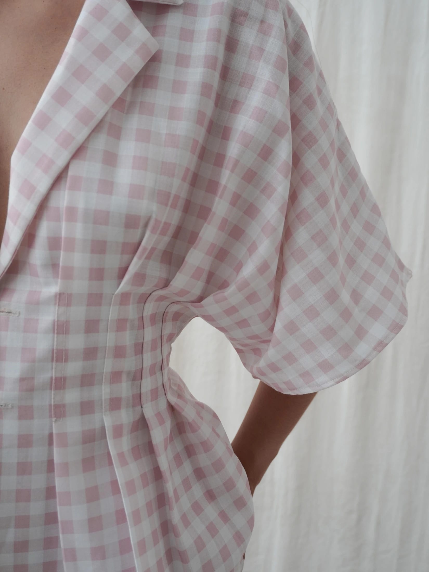 Camisera Gaviota Cuadros Rosado - imagen 2