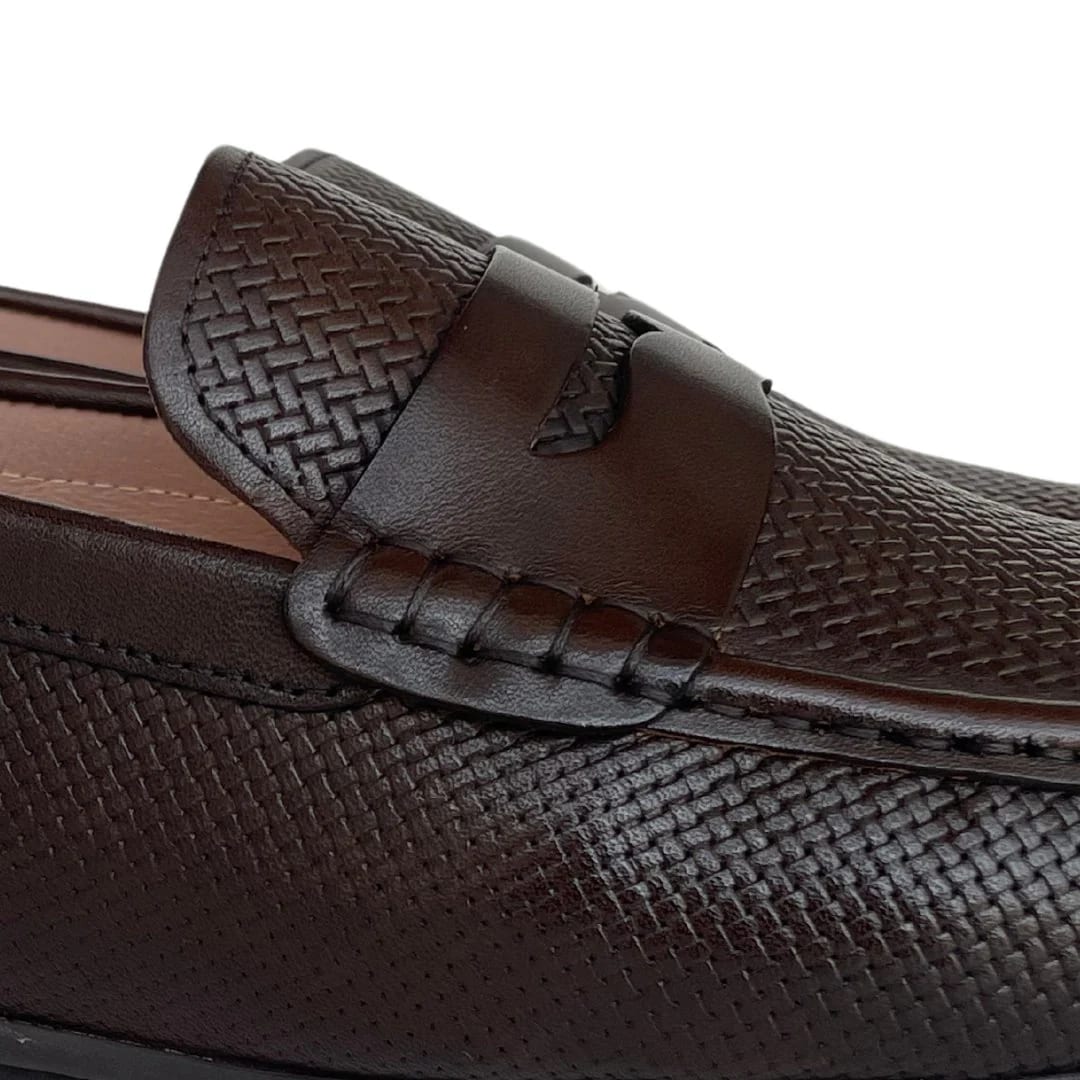 Zapato Mocasin Casual Jon Sonen Hombre Brown - imagen 3