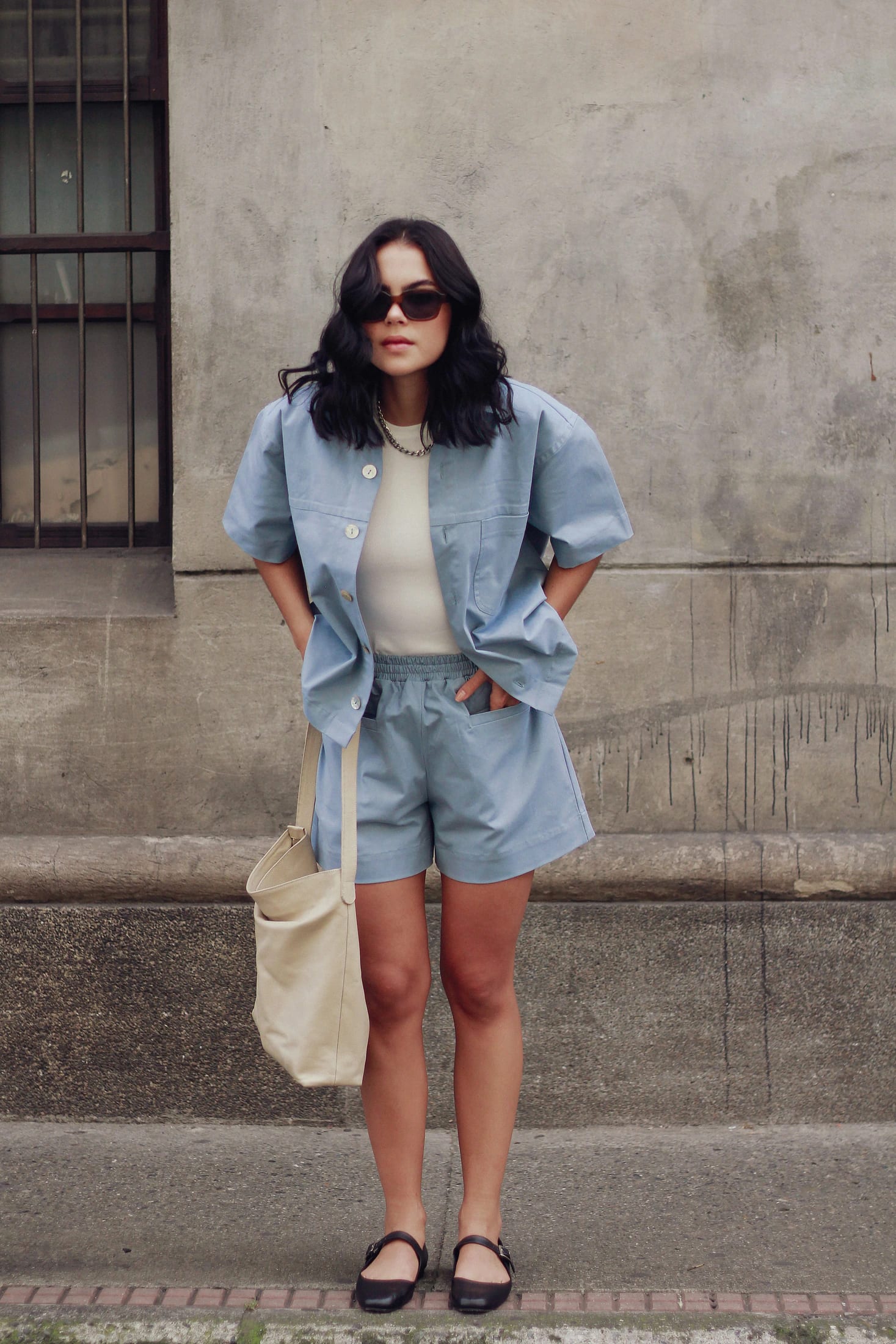 Camisa Lona | azul piedra - imagen 4