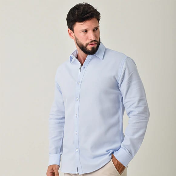 CAMISA ML 100% ALGODON HOMBRE - imagen 129