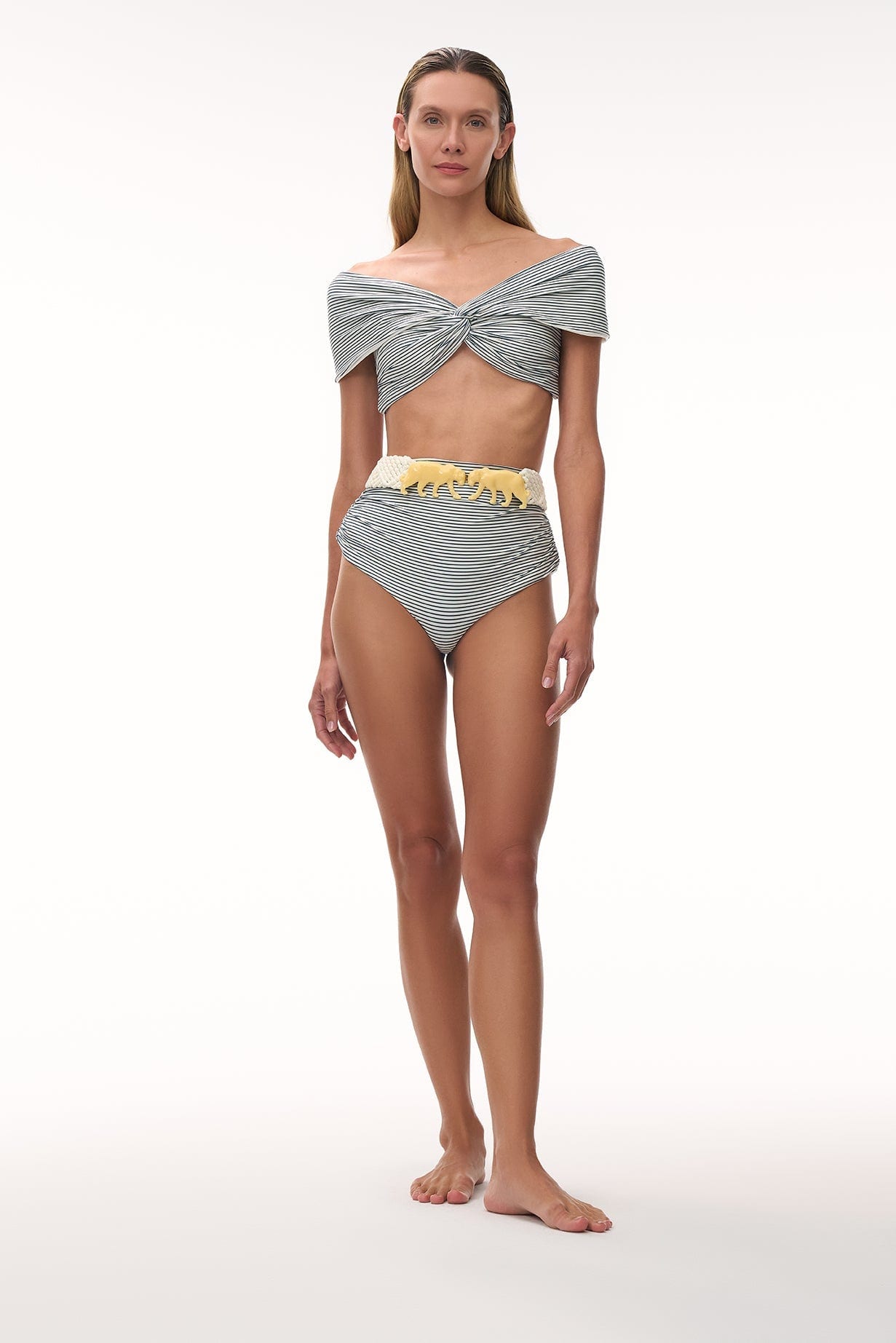 Jaguar Braided Belt / Ivory - imagen 2
