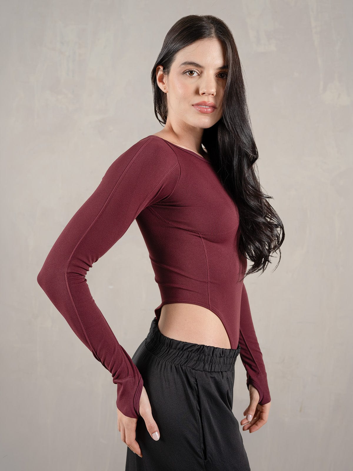 Body Sarah Seamless Vinotinto - imagen 2