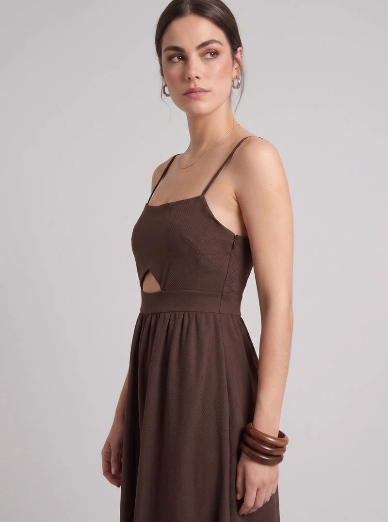 VESTIDO ECLIPSE CAFÉ - imagen 3